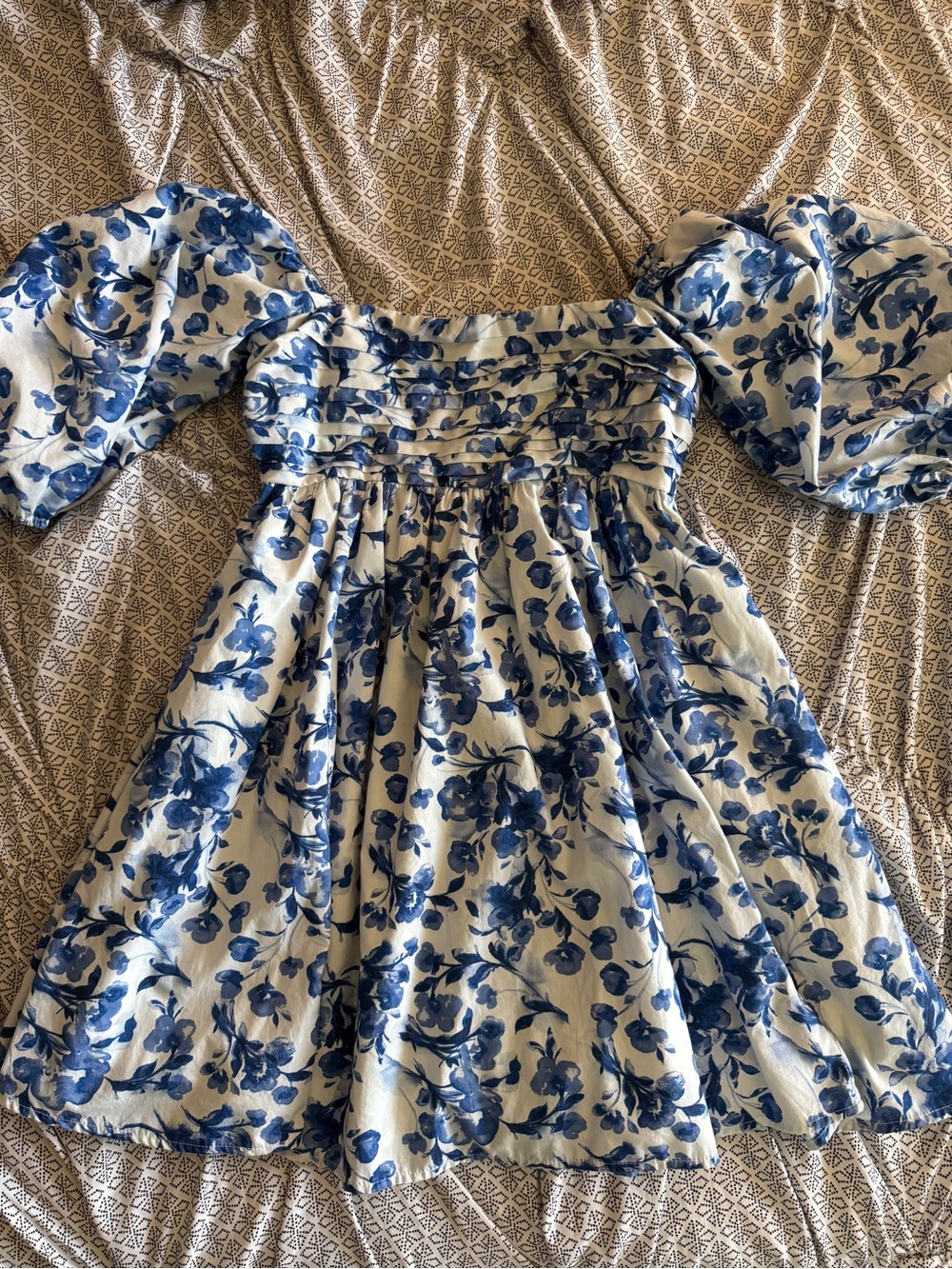 Abercrombie Emerson Poplin Puff Sleeve Dress